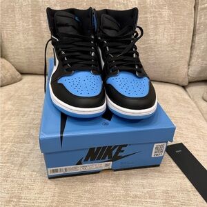 Nike Air Jordan 1 Retro High OG DZ5486 Black and Blue High-Tops